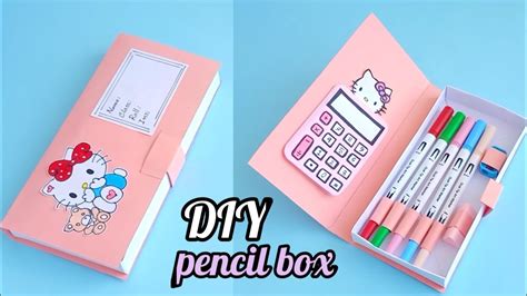 how to make electric pencil box|pencil box template.